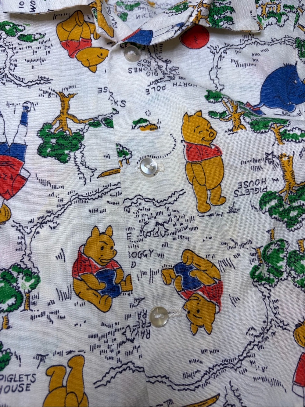 1970s Vintage Disney, Winnie the Pooh Collection, toddler button down shirt - Picture 5 of 11